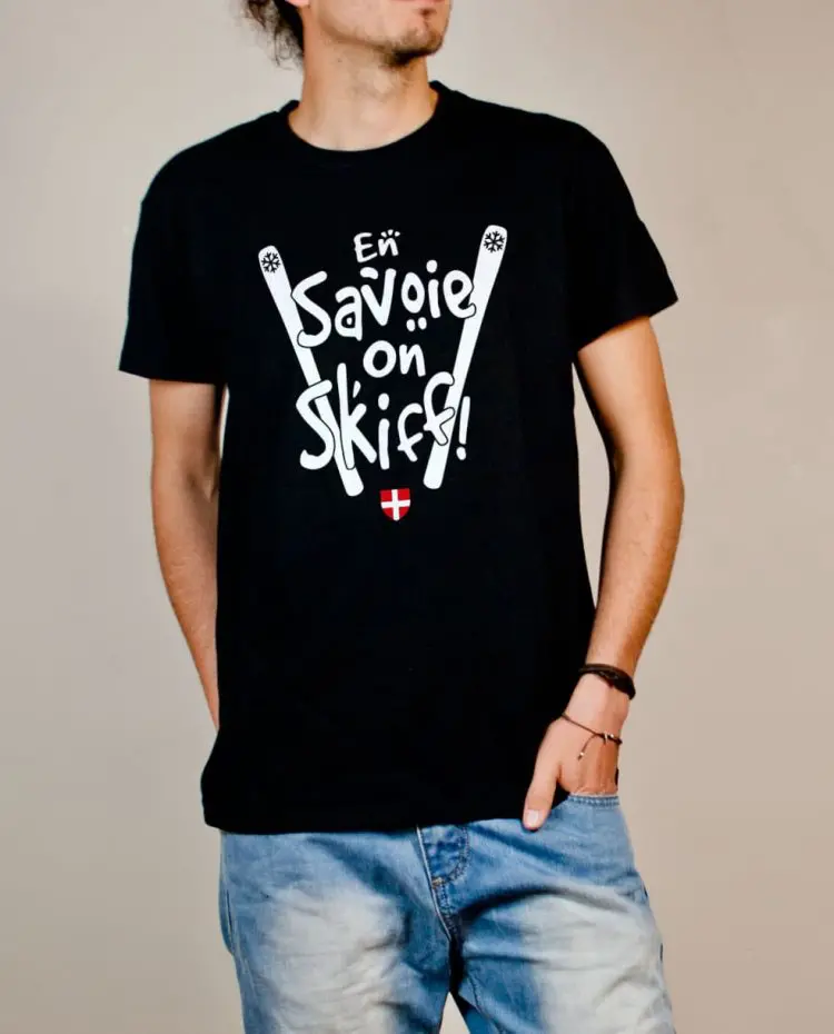 T shirt On skiff savoie homme noir