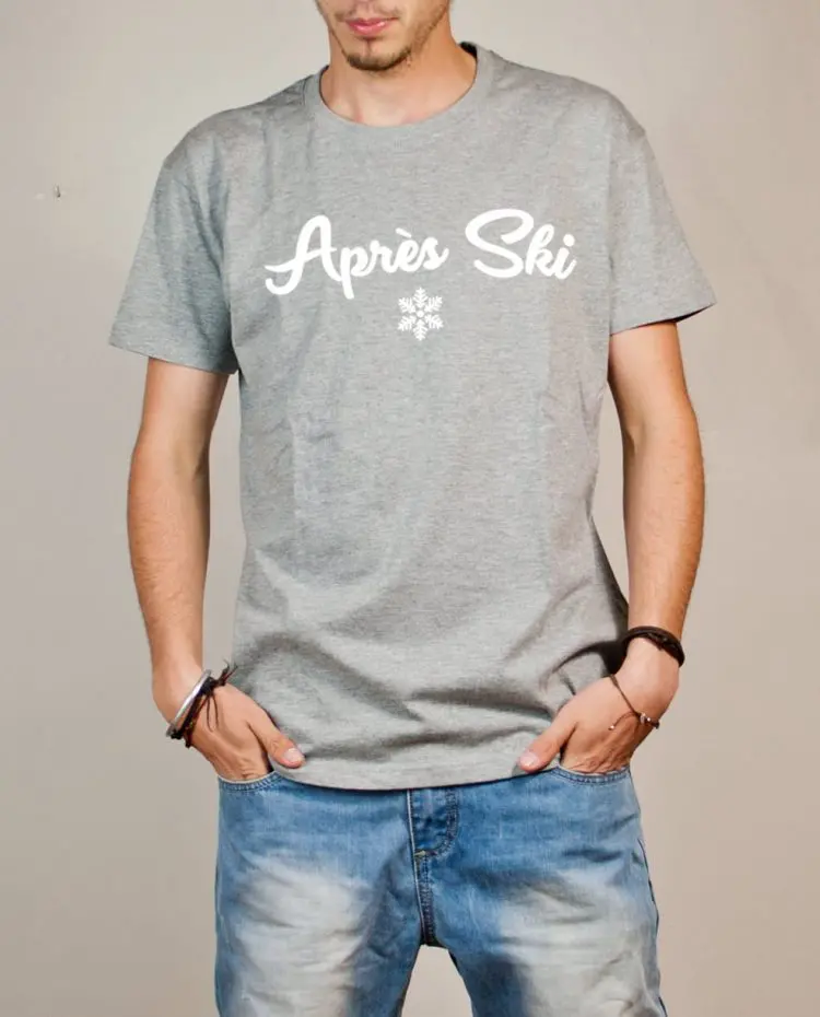 T shirt apres ski homme gris