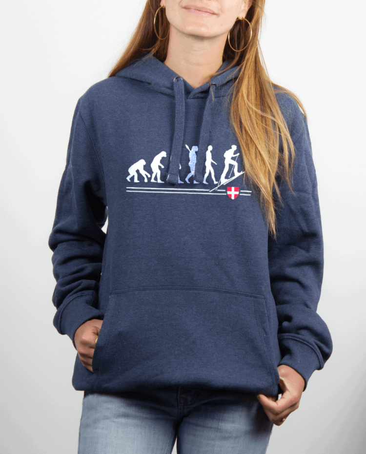 Sweat Femme Bleu Jean EVOLUTION SKI DE RANDONNEE