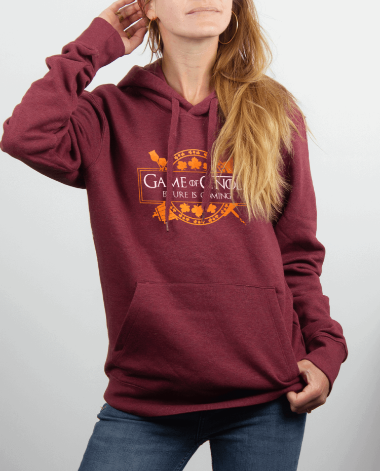 Sweat Femme rouge Bordeau GAME OF GNOLE