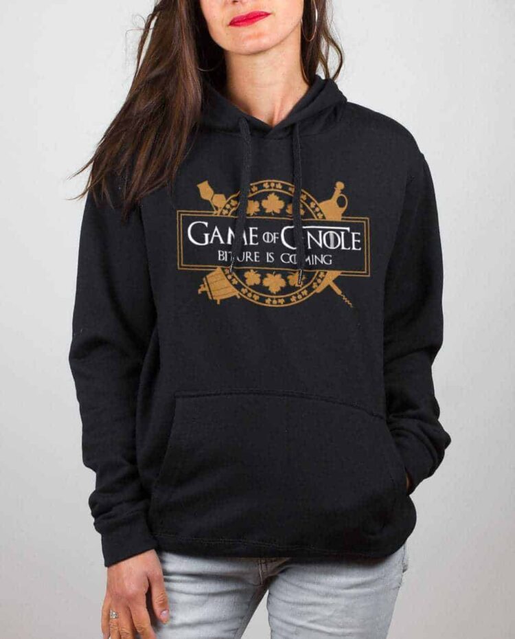 Sweat femme noir Game Of Gnole thrones