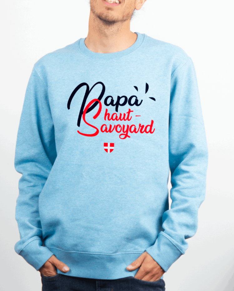 Pull Homme Bleu Ciel PAPA HAUT SAVOYARD