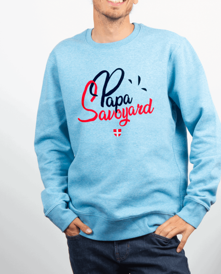 Pull Homme Bleu Ciel PAPA SAVOYARD