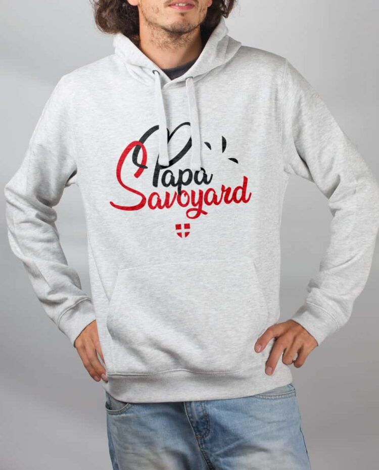 Sweat Blanc homme Papa savoyard