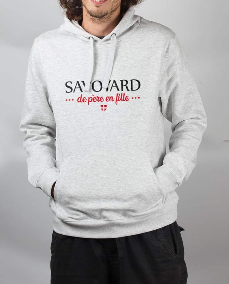 Sweat Blanc homme Savoyard de pere en fille