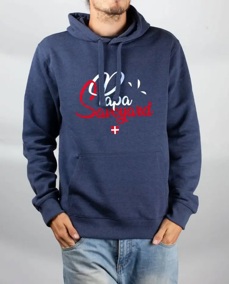 Sweat Bleu chine homme Papa savoyard