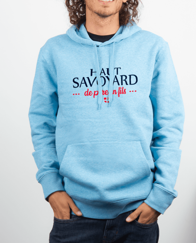 Sweat Homme Bleu ciel HAUT SAVOYARD DE PERE EN FILS