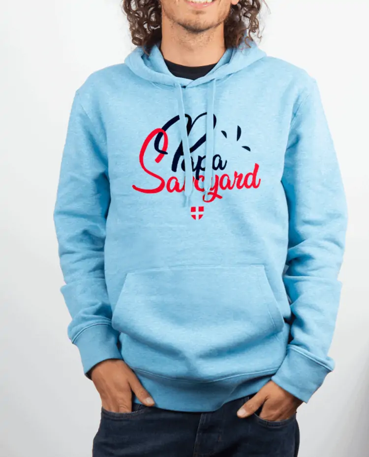 Sweat Homme Bleu ciel PAPA SAVOYARD