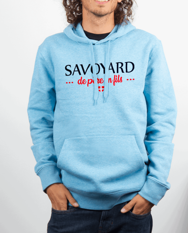 Sweat Homme Bleu ciel SAVOYARD DE PERE EN FILS