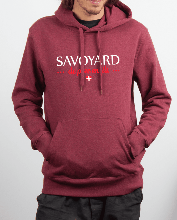 Sweat Homme Bordeau SAVOYARD DE PERE EN FILS