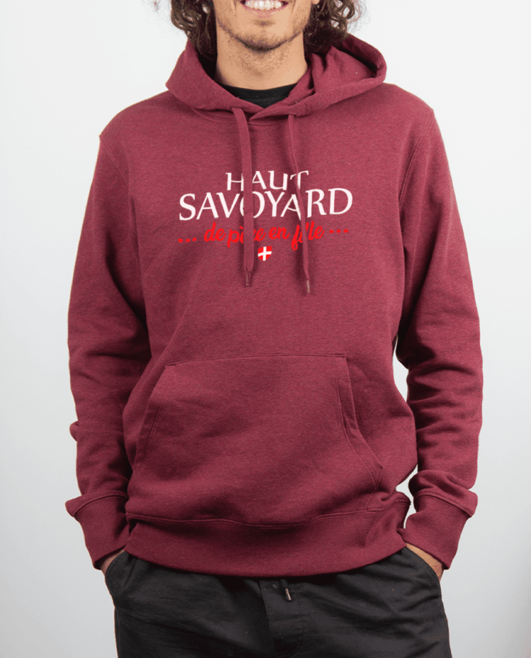 Sweat Homme Rouge bordeau