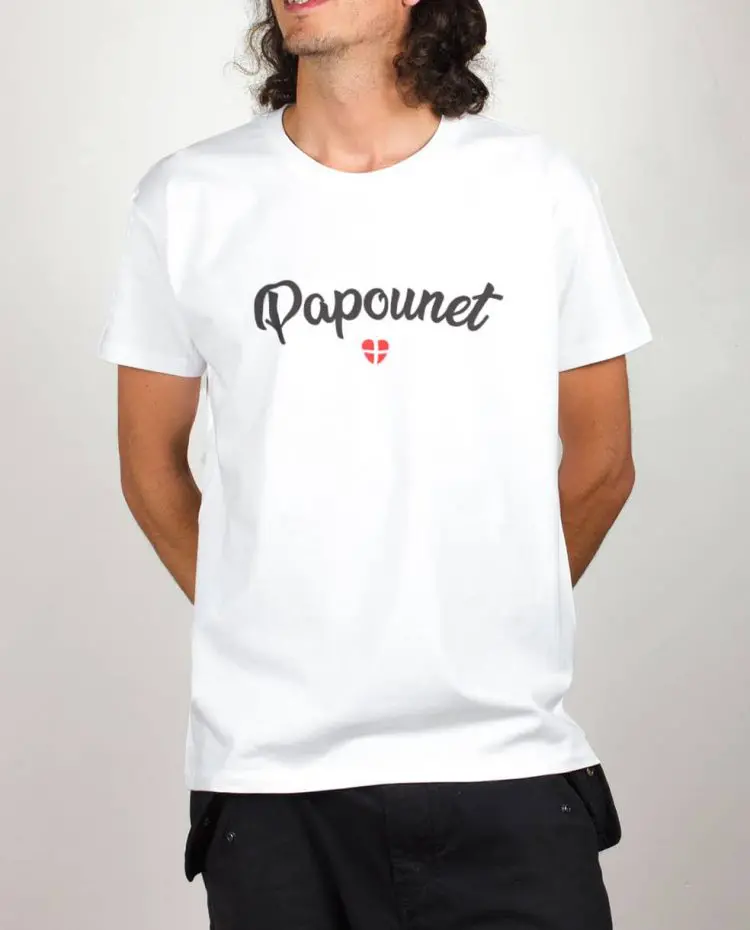 T shirt blanc homme papounet 1
