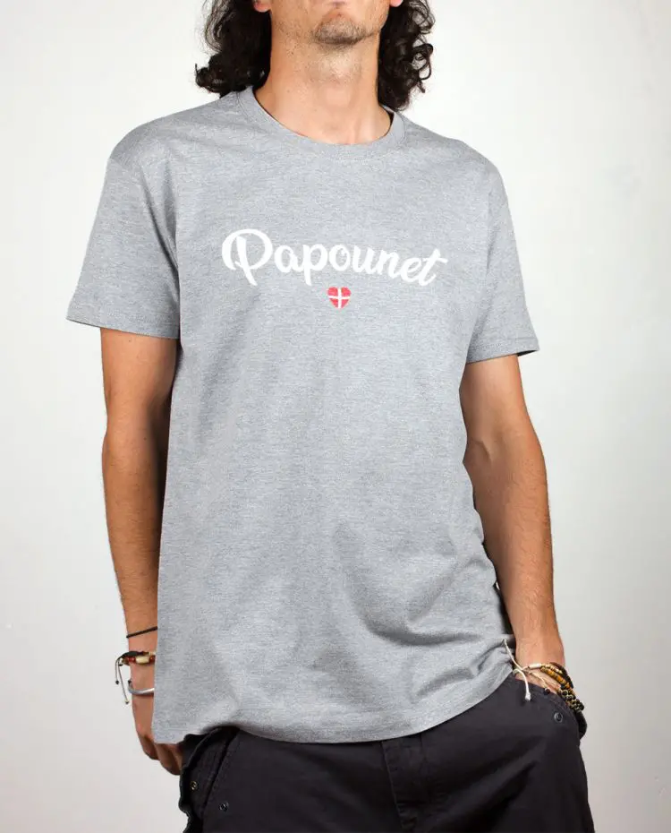 T shirt gris homme papounet