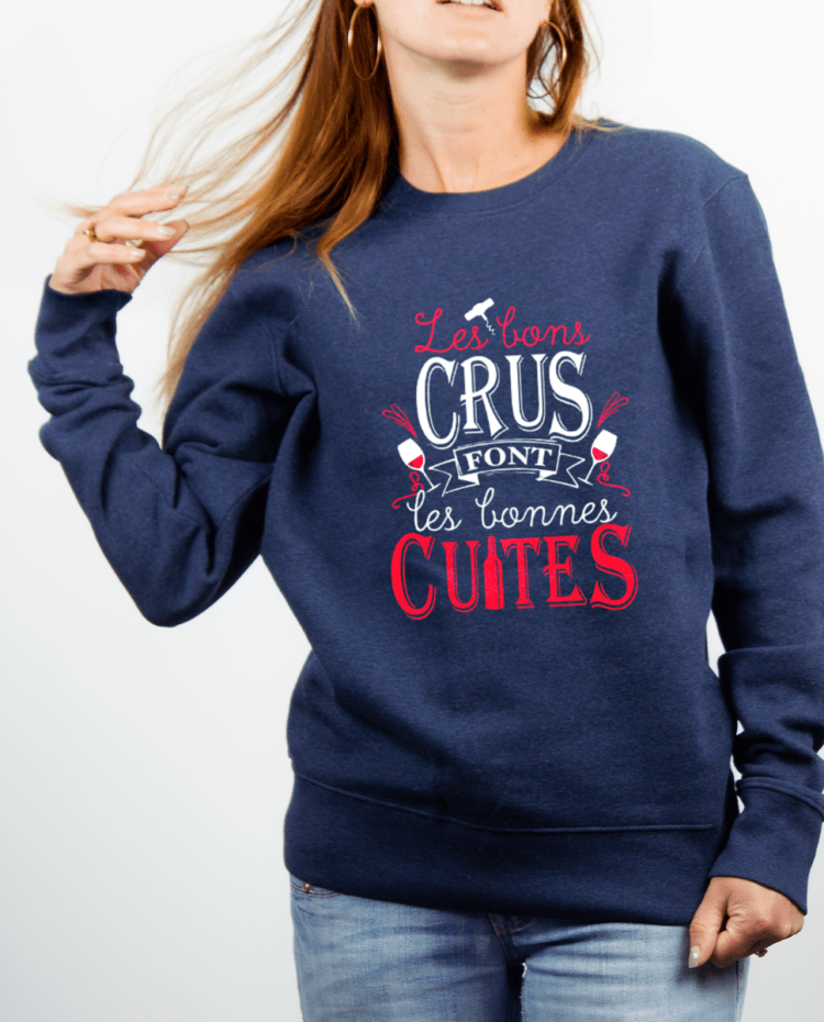 Pull Femme Bleu jean LES BONS CRUS