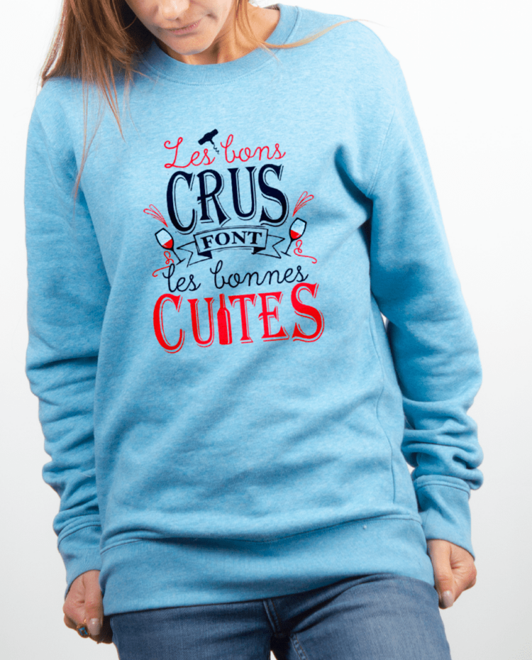 Pull Femme bleu ciel LES BONS CRUS