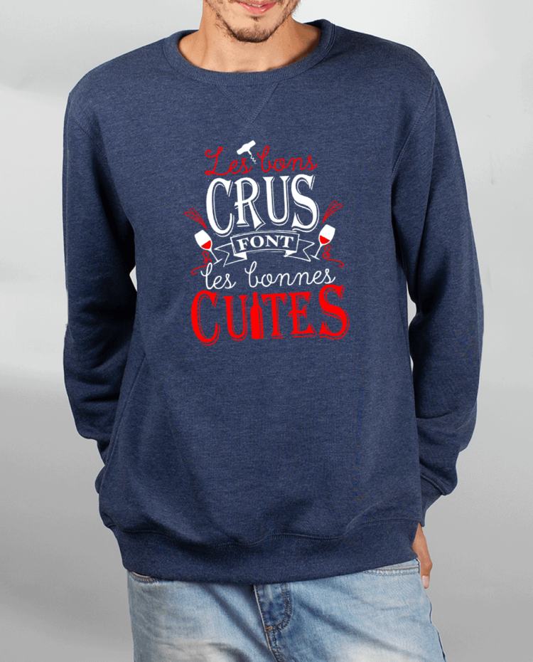 Pull Homme Bleu jean LES BONS CRUS