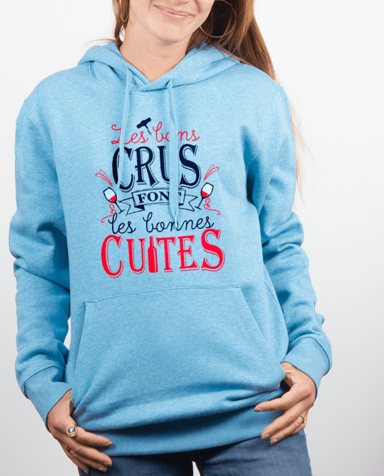 Sweat Femme Bleu Ciel LES BONS CRUS