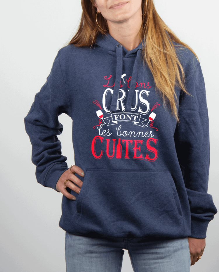 Sweat Femme Bleu Jean LES BONS CRUS