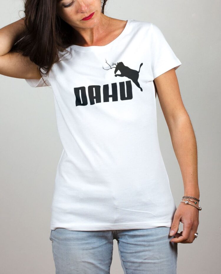 T shirt femme Blanc Dahu puma