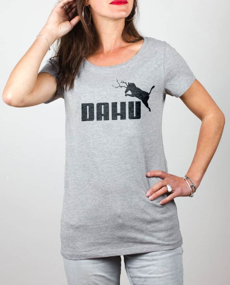 T shirt femme gris Dahu puma