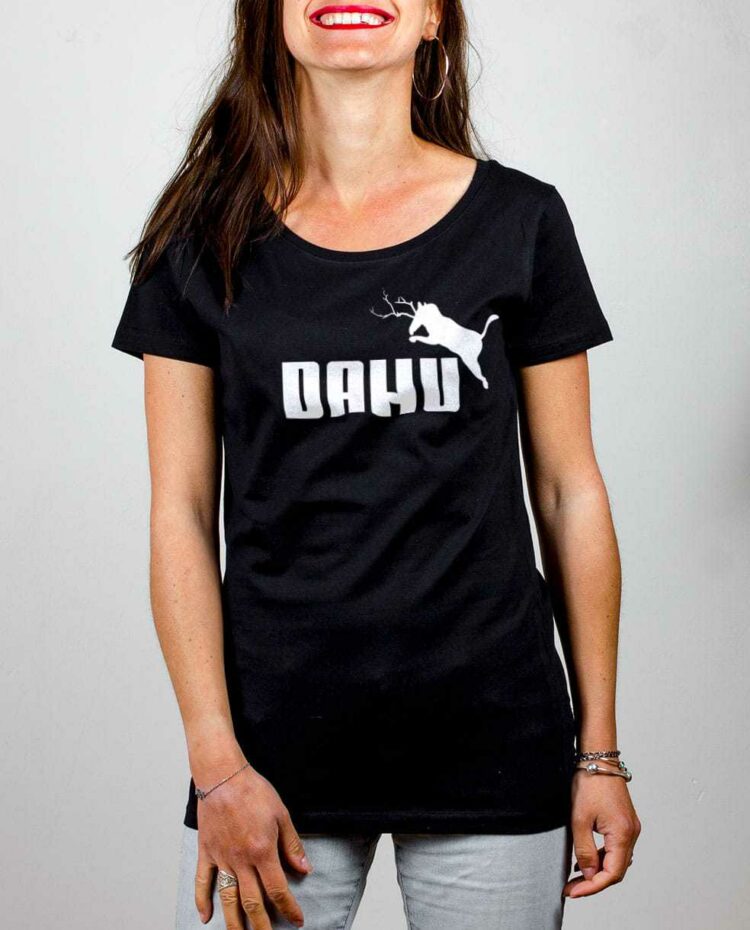 T shirt femme noir Dahu puma