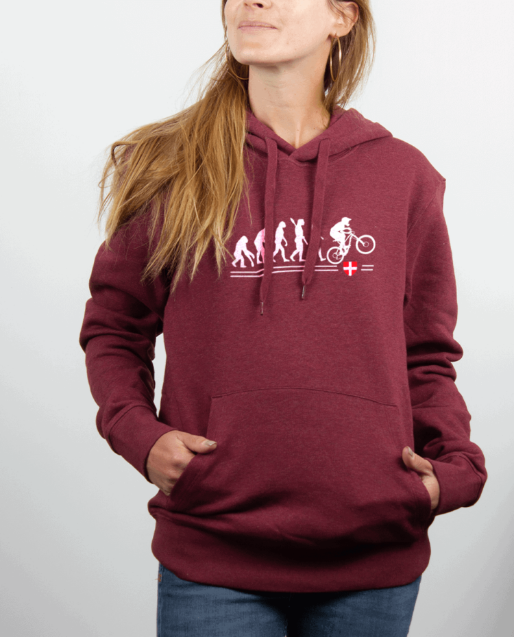 Sweat Femme Bordeau EVOLUTION VTT DESCENTE DH