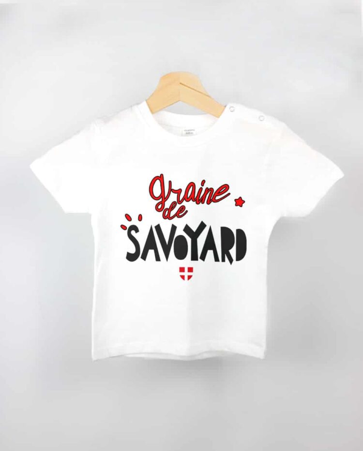 T shirt BEBE blanc Graine de savoyard