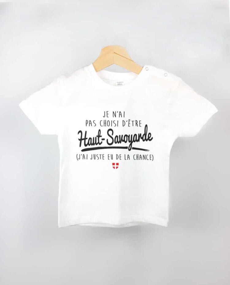 T shirt BEBE blanc choisi haut savoyarde