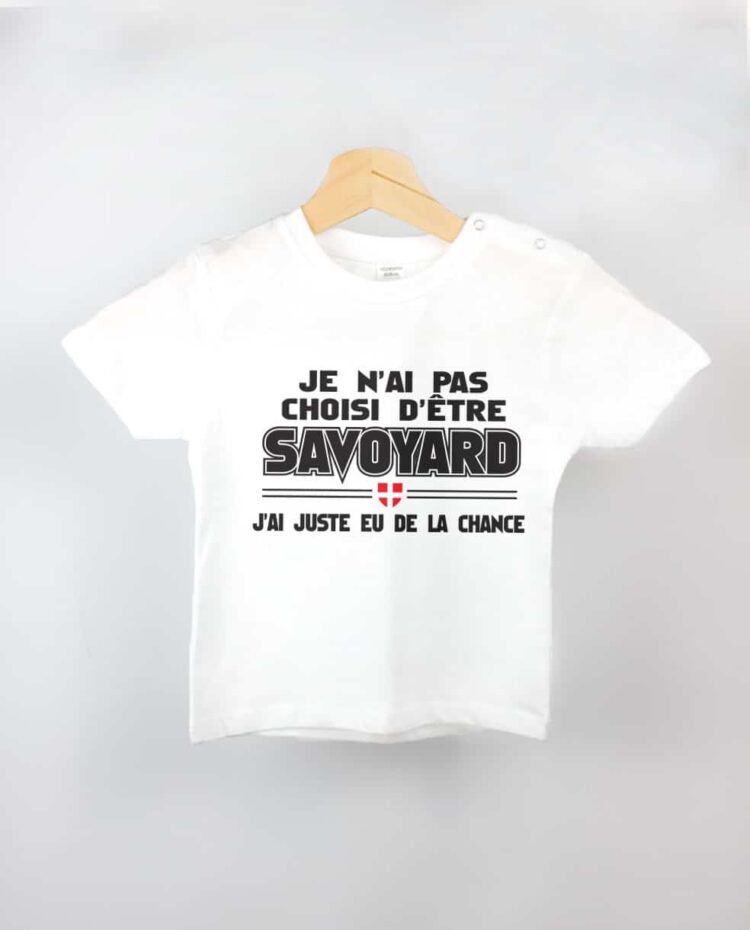 T shirt BEBE blanc choisie chance savoyard