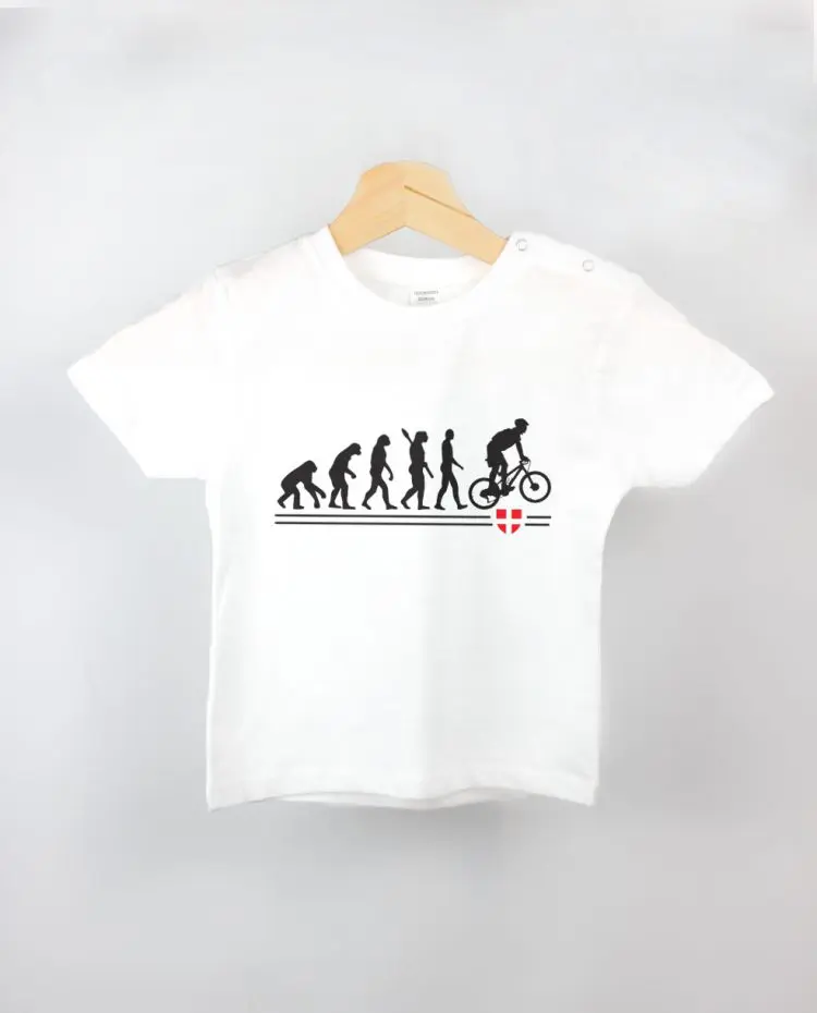 T shirt BEBE blanc evolution vtt cross