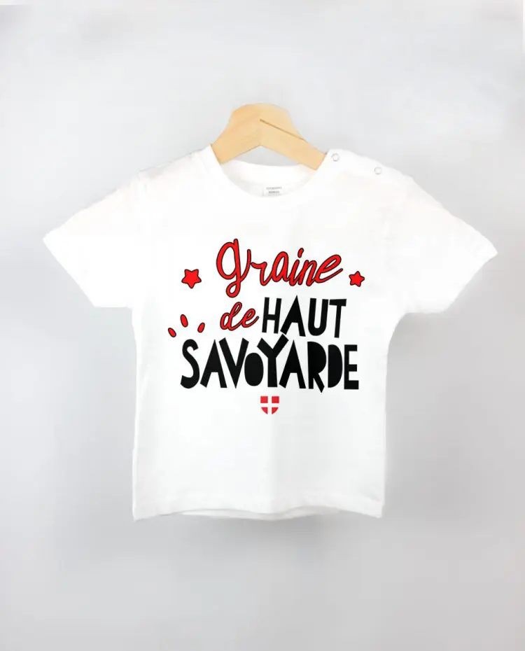 T shirt BEBE blanc graine de haut savoyarde fille