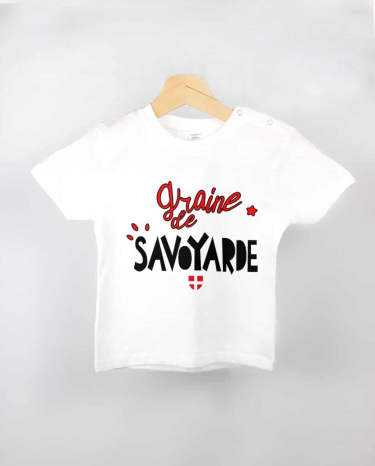 T shirt BEBE blanc graine de savoyarde fille