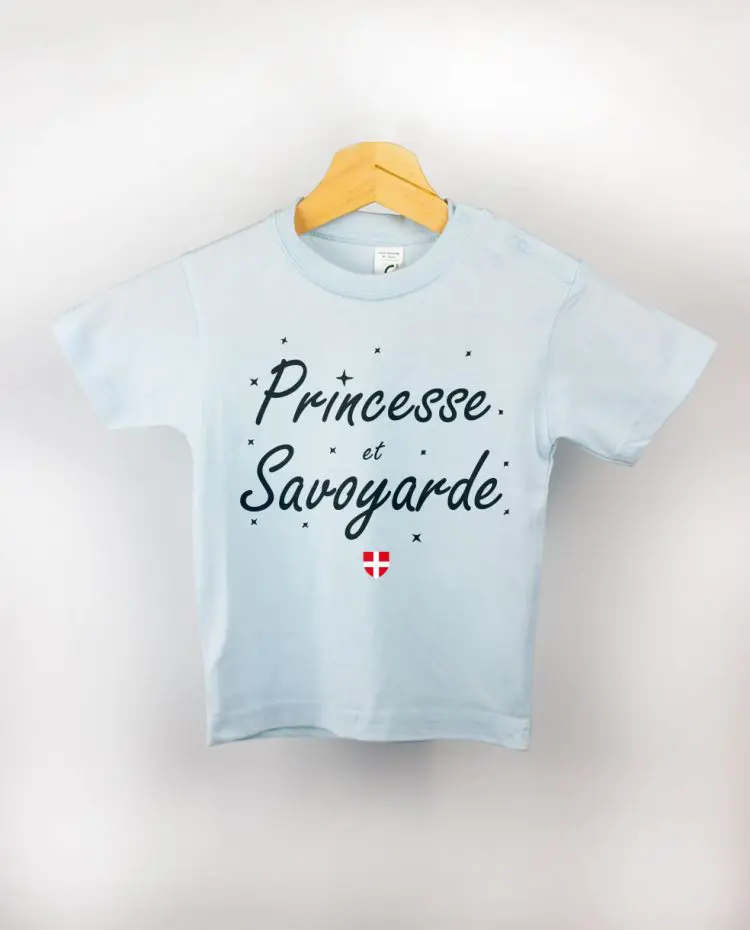 T shirt BEBE bleu clair Princesse Savoyarde