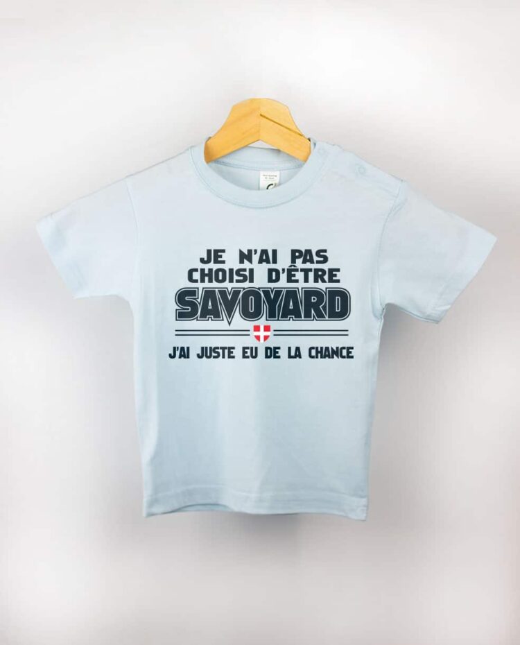 T shirt BEBE bleu clair choisie chance savoyard