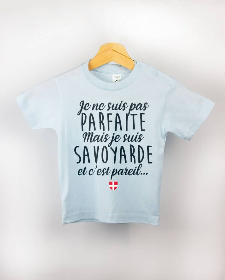 T shirt BEBE bleu clair parfaite Savoyarde