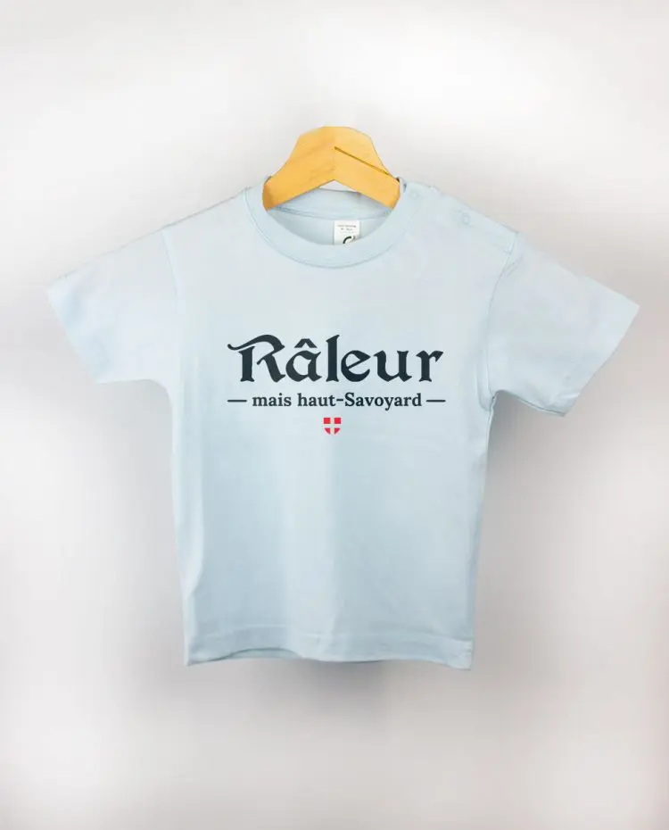 T shirt BEBE bleu raleur haut savoyard
