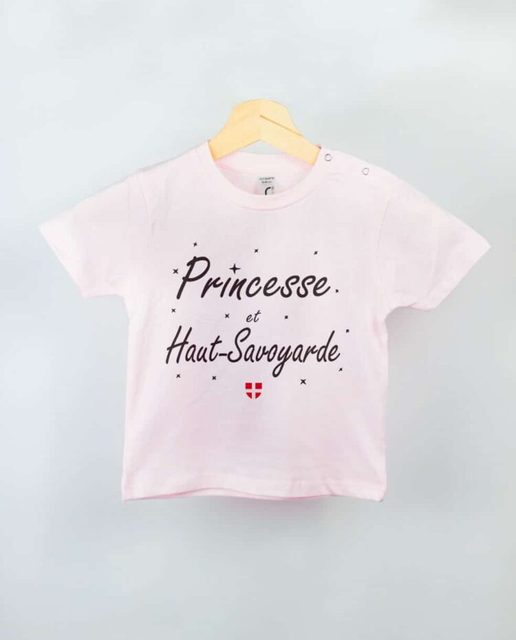 T shirt BEBE rose Princesse Haut Savoyarde 1