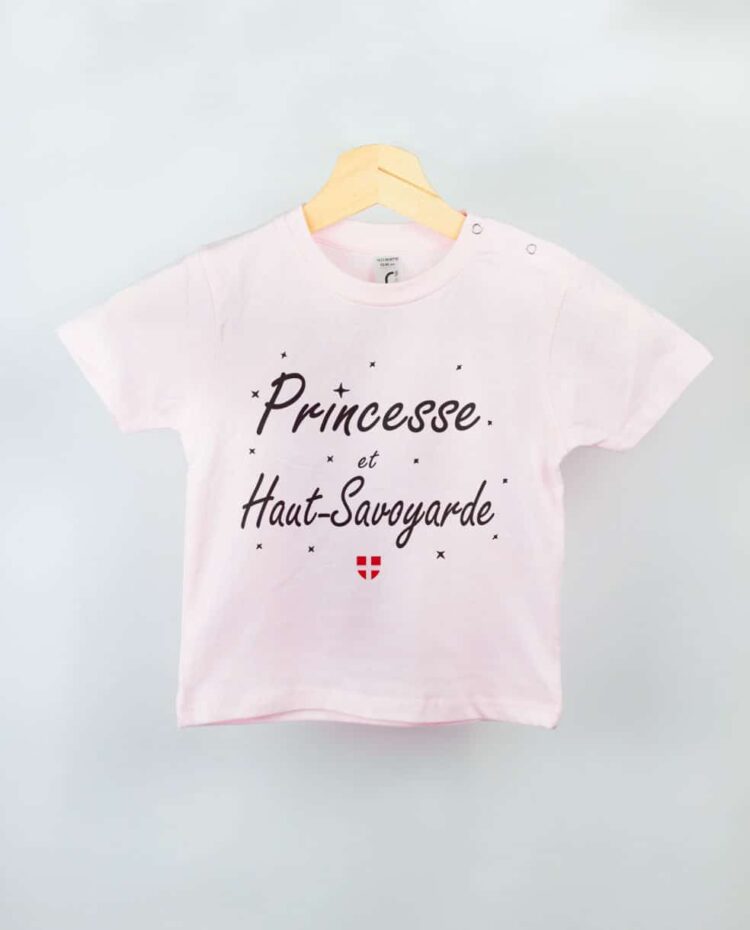 T shirt BEBE rose Princesse Haut Savoyarde