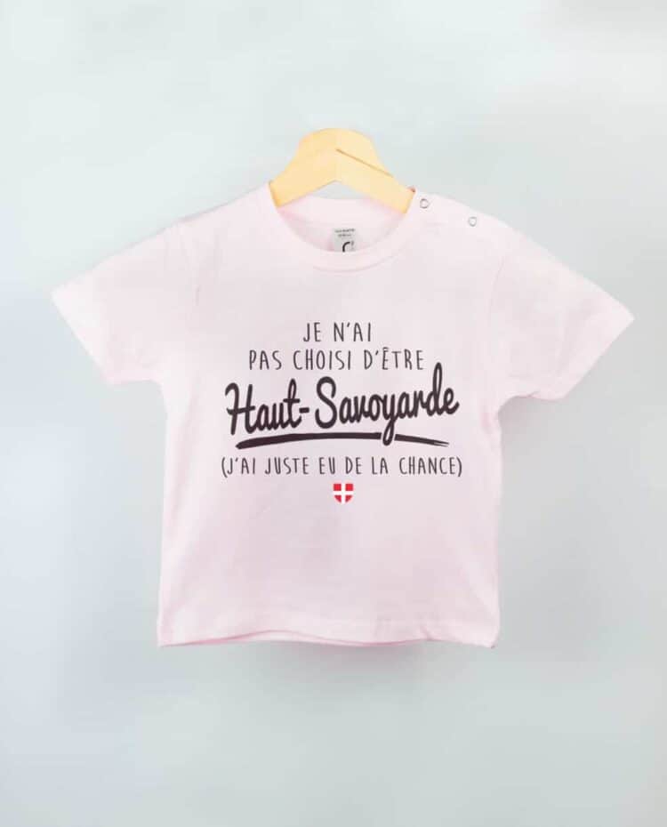 T shirt BEBE rose choisi haut savoyarde 1