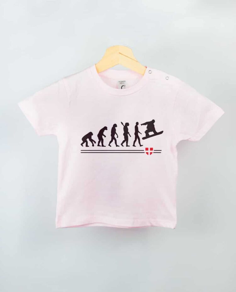 T shirt BEBE rose evoluiton Snow