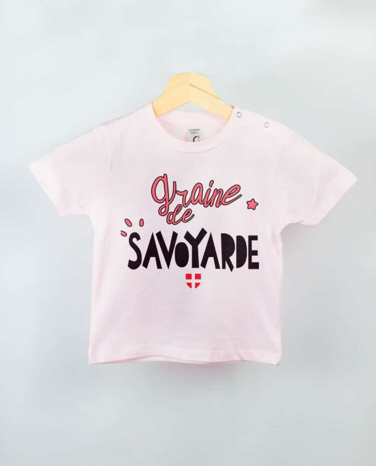 T shirt BEBE rose graine de savoyarde fille