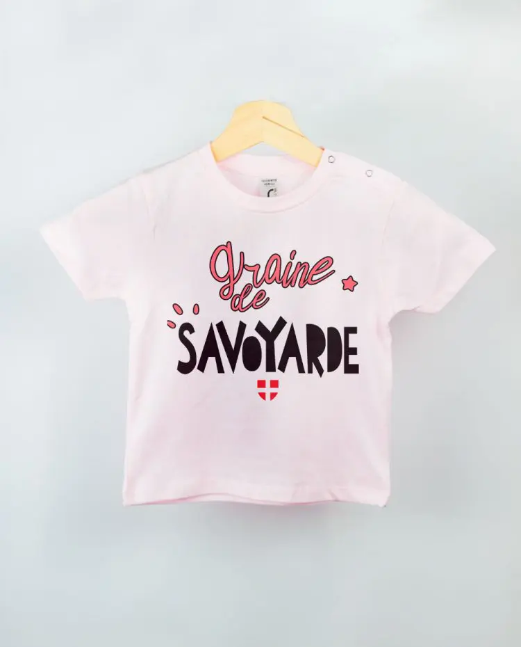 T shirt BEBE rose graine de savoyarde fille