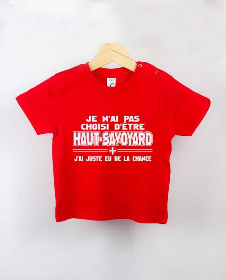 T shirt BEBE rouge Choisi haut savoyard 1