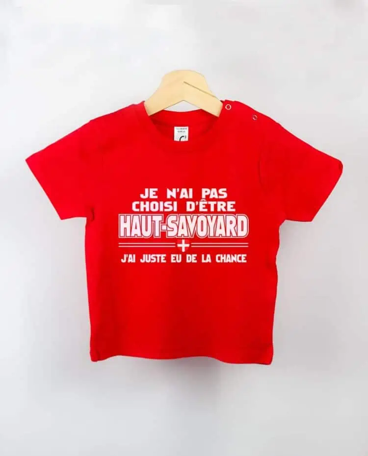 T shirt BEBE rouge Choisi haut savoyard 1
