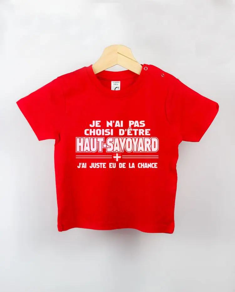 T shirt BEBE rouge Choisi haut savoyard