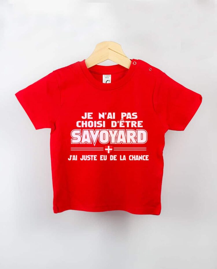 T shirt BEBE rouge choisie chance savoyard