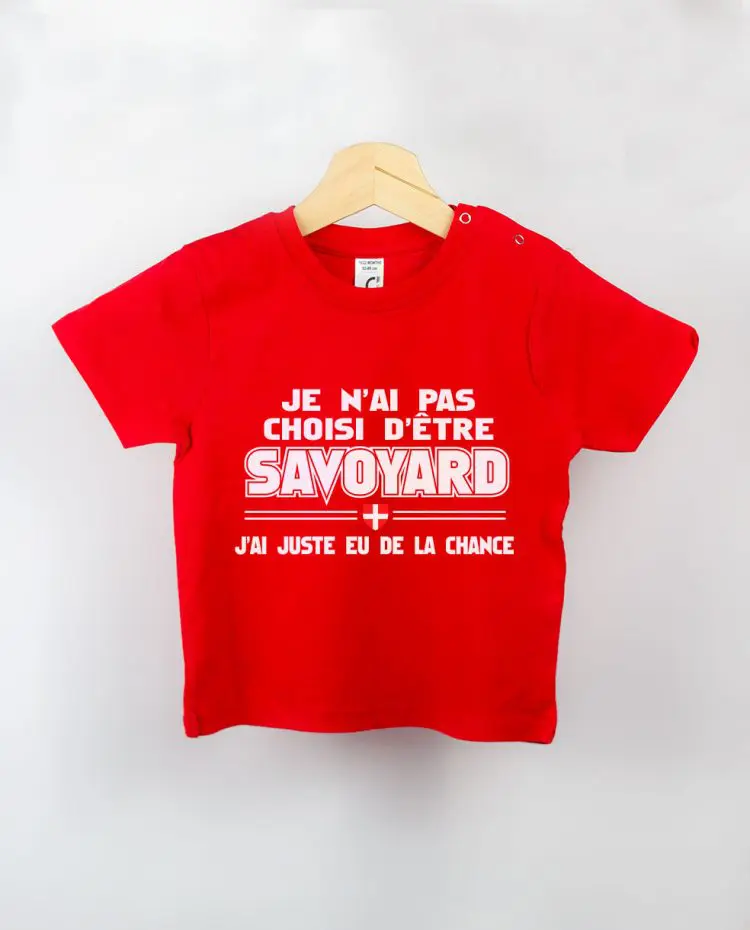 T shirt BEBE rouge choisie chance savoyard