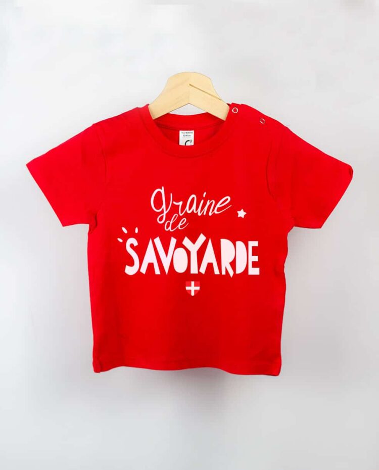 T shirt BEBE rouge graine de savoyarde fille