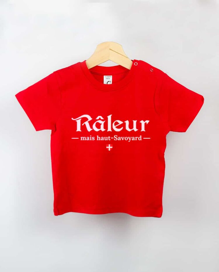 T shirt BEBE rouge raleur haut savoyard