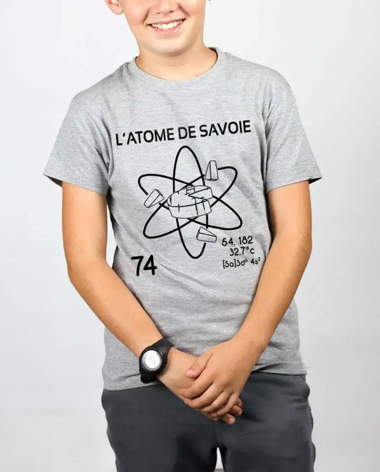 T shirt gris enfant Garcon ENFANT latome de savoie 74